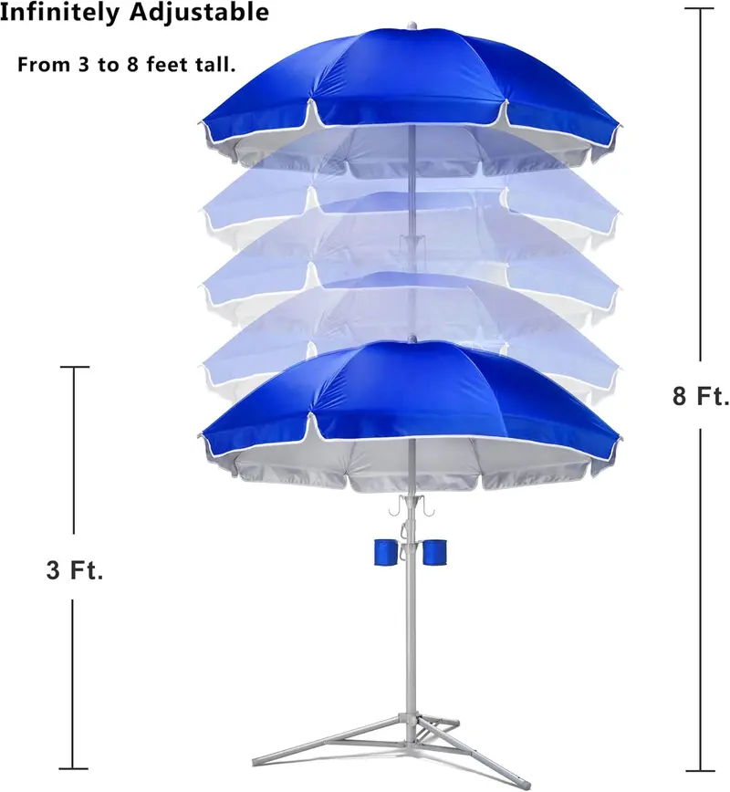 Portable Sun Protection Umbrella with Tripod Base - TikTok Shop