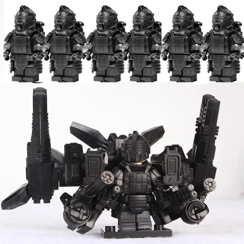 Super equipment mecha, building blocks, toys, mini characters, humanoid dolls, toys, birthday gifts, cartoon characters.