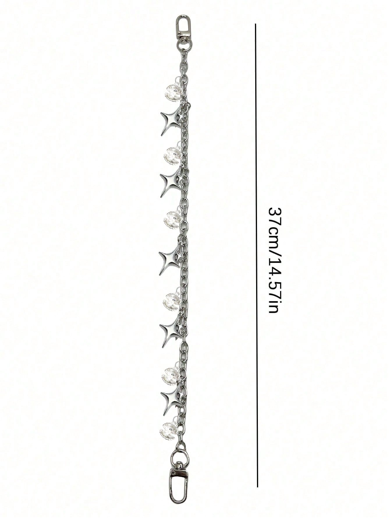 Shell Star Chain Bag Chain Charm Purse Charm Chain, Beach And Ocean Elements, Decoration Accessory Bag Chain