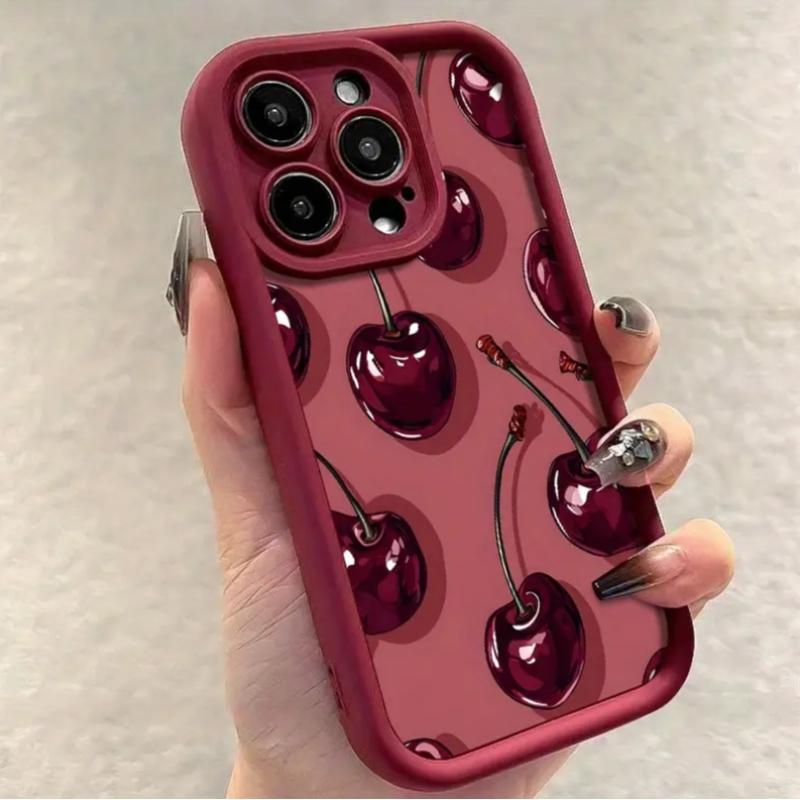 Sexy Wine Cherry Graffiti Phone Case, Creative Design Compatible with Multiple iPhone iPhone11/12/16/16Promax/16pro/16plus/13/14/15/15pro/15 Plus/15 Promax/7plus/8plus/X/Xs, Stylish Protective Cover Sexy Wine Cherry Graffiti Phone Case, Creative Design Compatible with Multiple iPhone iPhone11/12/16/16Promax/16pro/16plus/13/14/15/15pro/15 Plus/15 Promax/7plus/8plus/X/Xs, Stylish Protective Cover