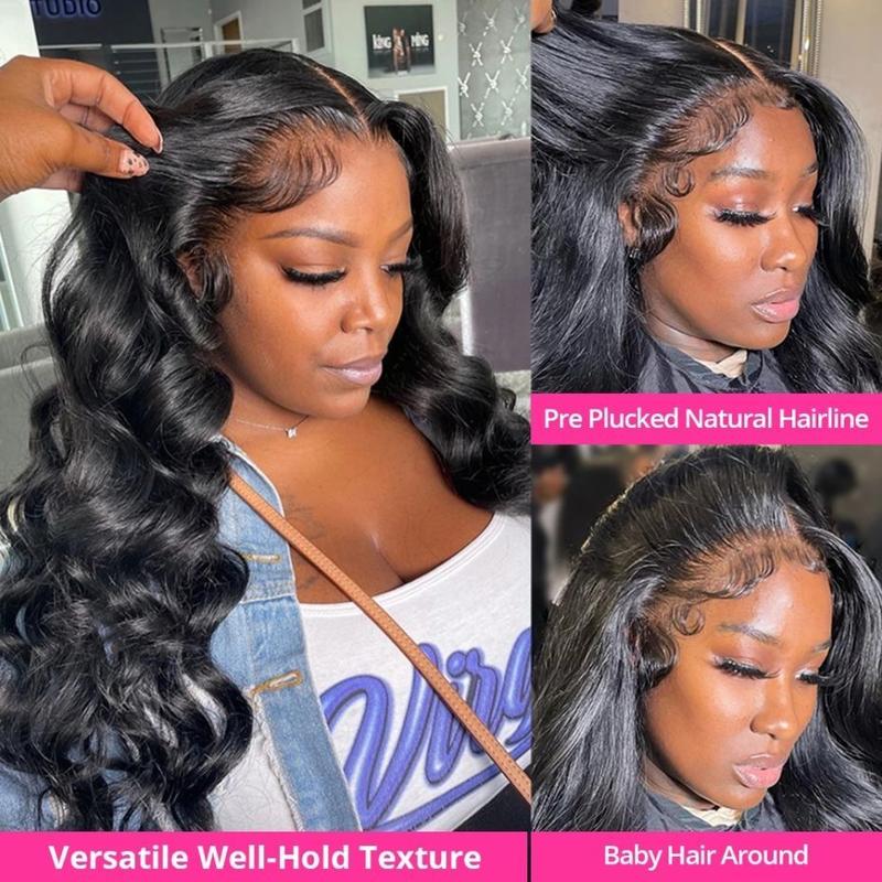 Bling Hair Body Wave Lace Front Wig Human Hair 360 Full Hd Lace Front Wig 30 Inch 13X6 Transparent Lace Frontal Wigs Human Hair For Black Women Pre Plucked 180 Density