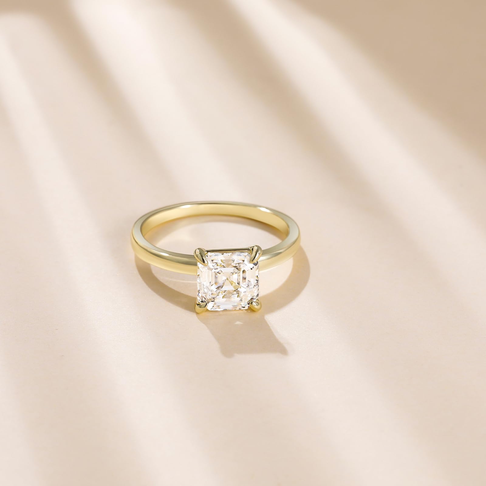 EAMTI 2.5CT 925 Sterling Silver Engagement Rings Asscher Cut Cubic Zirconia CZ Wedding Promise Rings for Her Stunning Wedding Bands for Women EAMTI 2.5CT 925 Sterling Silver Engagement Rings Asscher Cut Cubic Zirconia CZ Wedding Promise Rings for Her Stunning Wedding Bands for Women