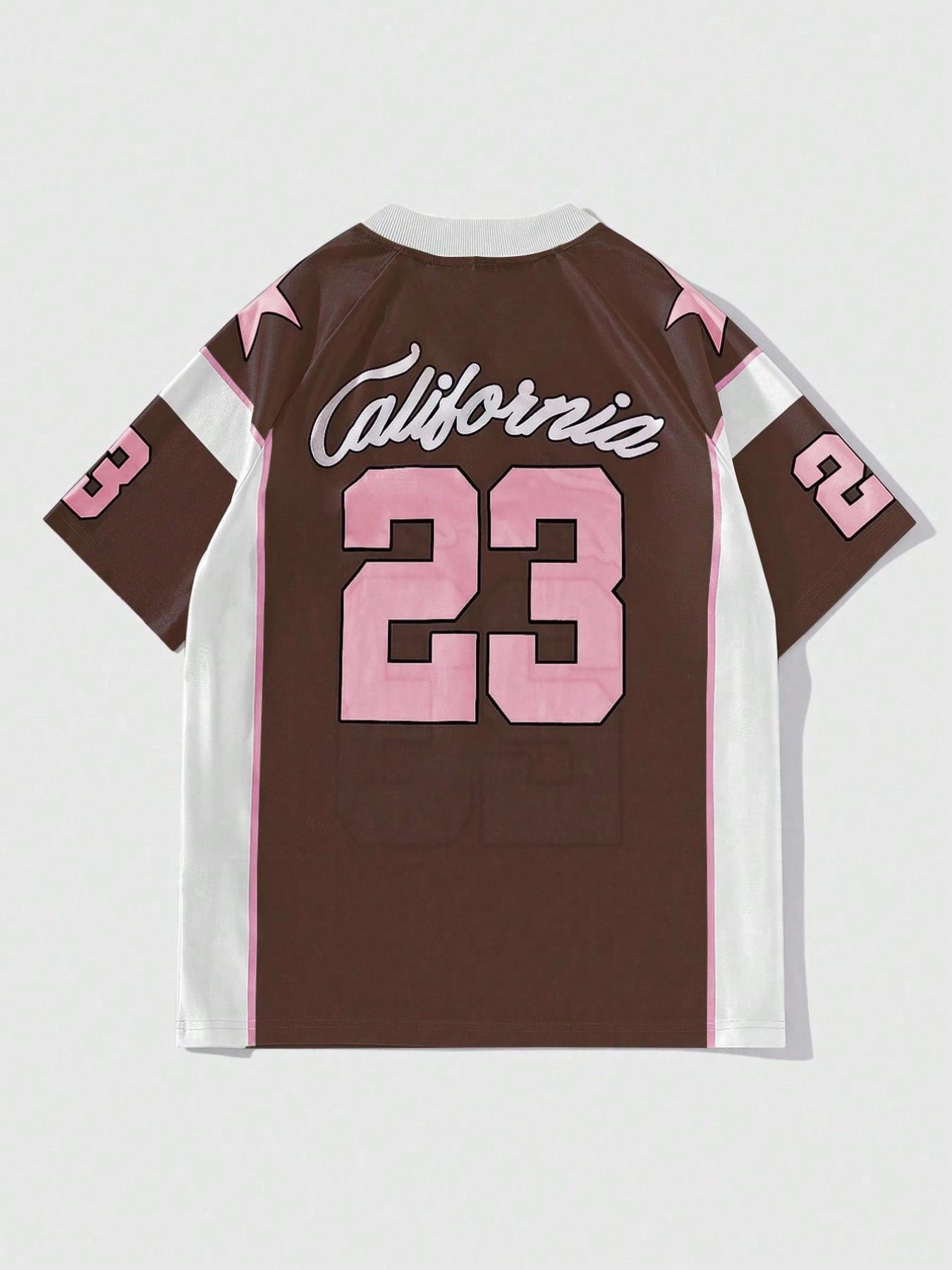 California 23 Brown Pink Football Jersey