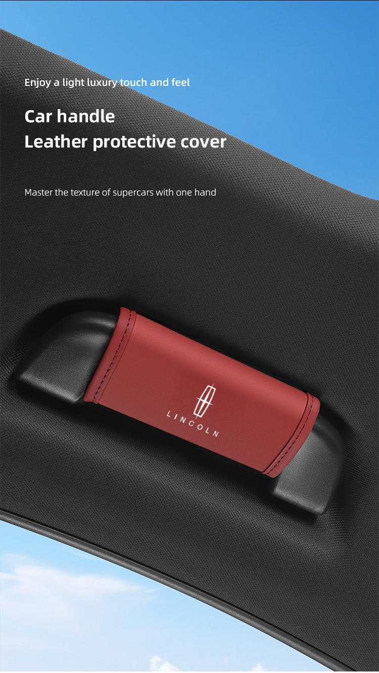 Car Roof Handle Protective Cover Pull Gloves Interior Accessories For Lincoln Navigator Continental Nautilus Aviator MKZ MKX MKC MKT MKS Corsair Mark E