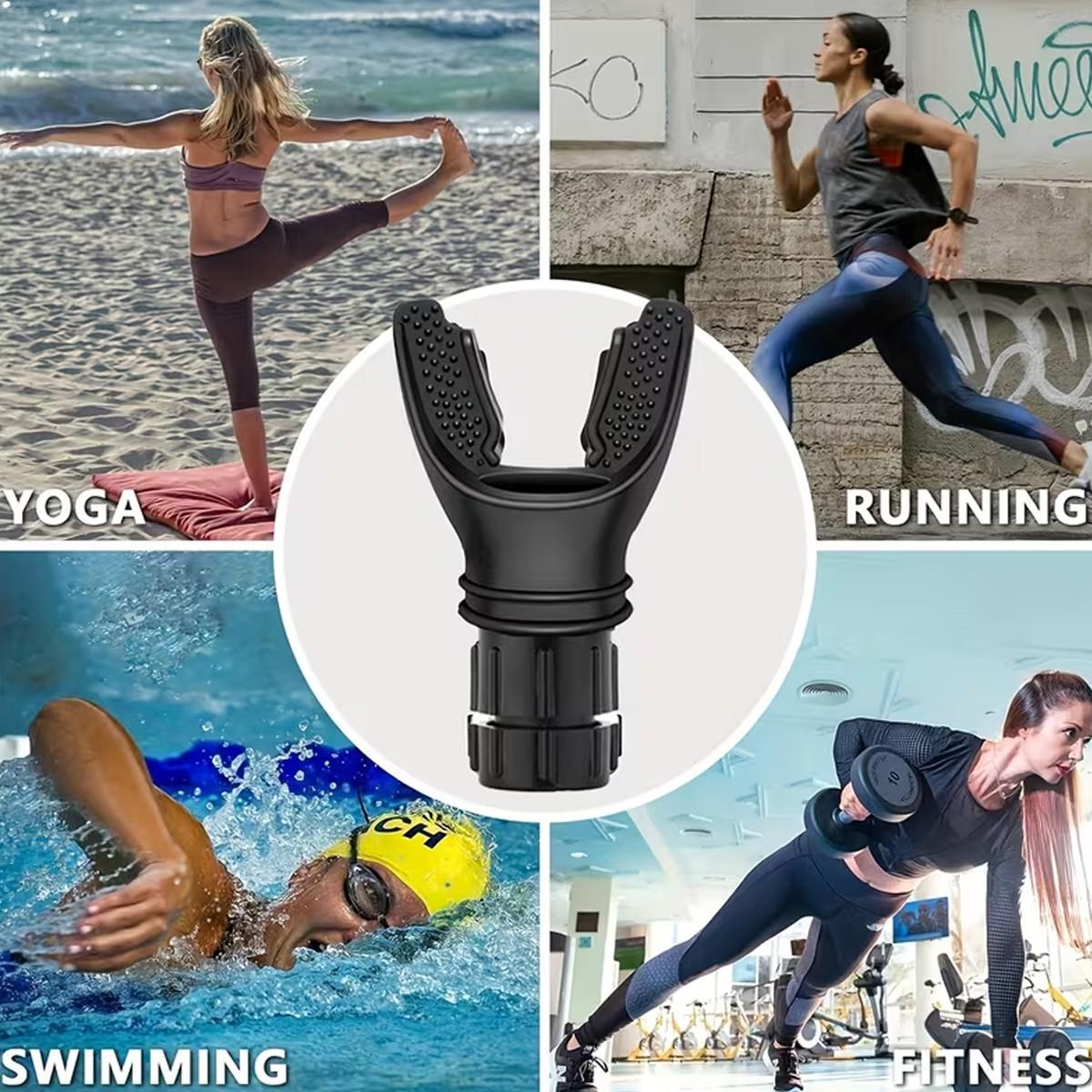 Portable Adjustable Resistance Lung Exerciser, Breath Training Device for Enhanced Respiratory Health, Ideal for Home & Office Use