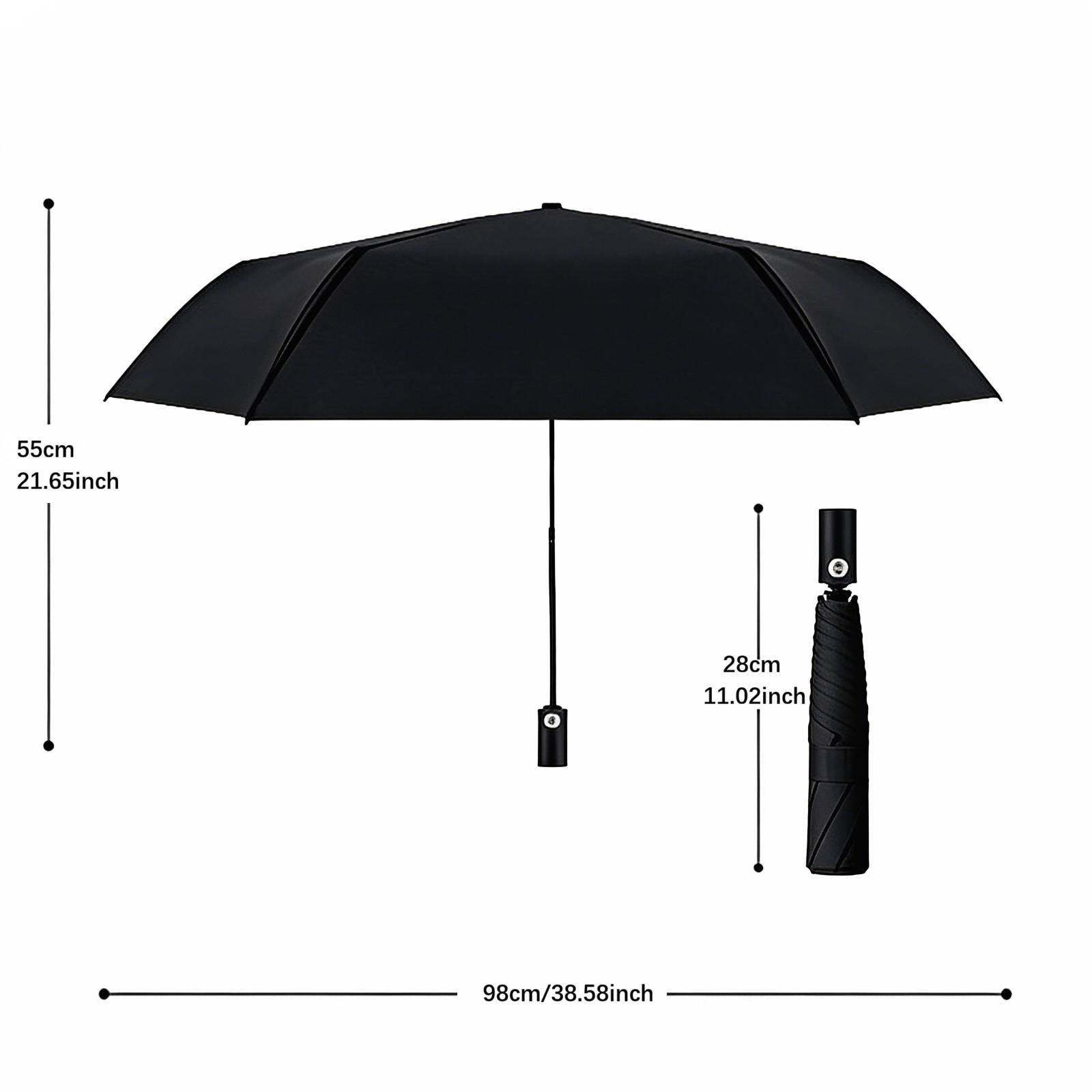 Lightweight Convenient Automatic Umbrella Memory Patch Design, Easy Fold Safe No Bounce Compact Travel Umbrella, Student Sun Umbrella, Portable Rain Umbrella