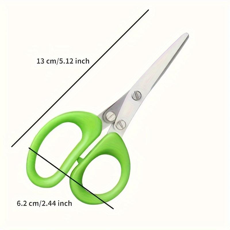 3-Layer Stainless Steel Kitchen Scissors, Kitchen Shears, Multifunctional Onion & Herb Chopper, Durable with Protective Cover & Cleaner, Ergonomic Handle