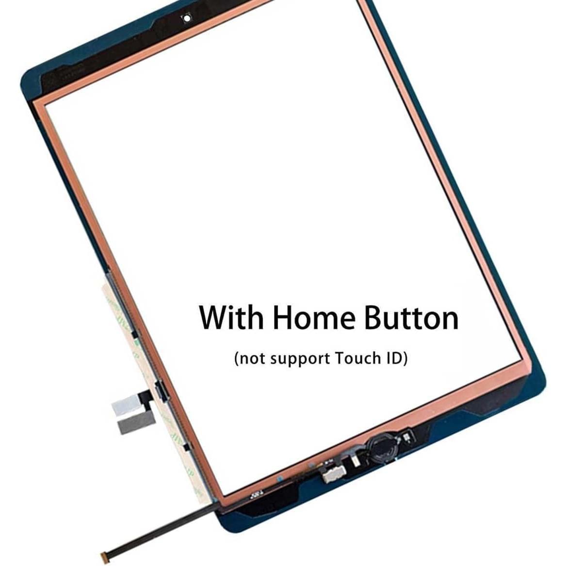 for iPad 9 2021 9th Generation  Screen Digitizer  A2602 A2603 A2604 A2605 with  Button,Camera Bracket,Pre-Installed Adhesive,Tool Repair Kit