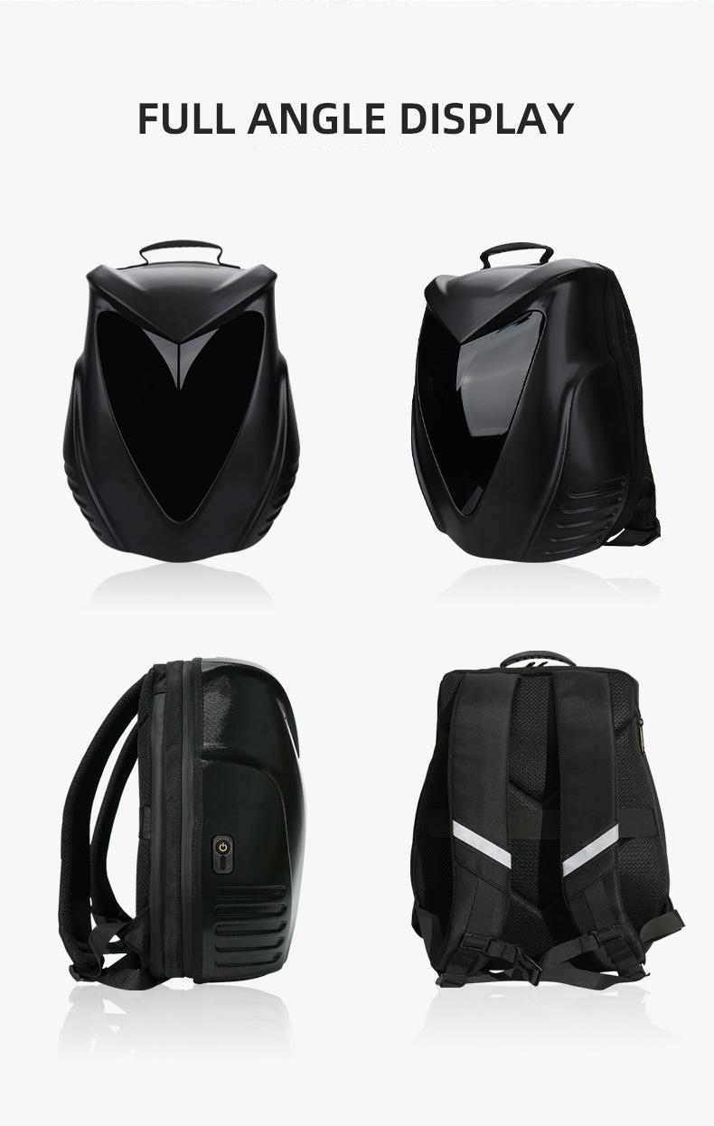 Motorcycle DIY Backpack - Hard Shell Large Capacity with APP, Programmable Backpack Designed by Owl - Ideal for Cycling, Camping, and Travel Motorcycle DIY Backpack - Hard Shell Large Capacity with APP, Programmable Backpack Designed by Owl - Ideal for Cycling, Camping, and Travel