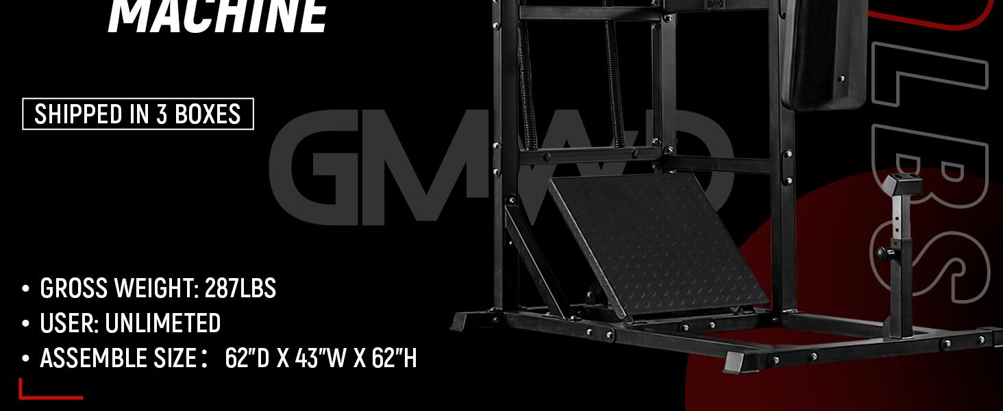 Pendulum Squat Machine - Plate Loaded Hack Squat Machine for Lower Body Strength Training in Home Gym Workout Equipment