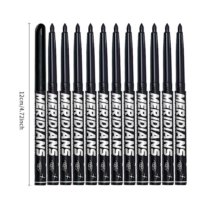 3-pcs dual-use eyebrow and eye makeup pencils with integrated eyeliner and eyebrow design -- long-lasting and sweat-resistant, smudge-proof, providing a clean and neat finish with smooth strokes that are easy to apply. Even beginners can create refined