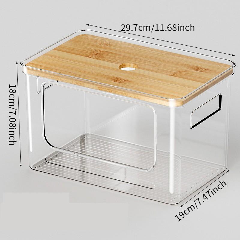 Covered storage box, suitable for kitchen and built in brush, with liquid compartment, laundry room garbage bag stand, food cabinet, kitchen cabinet, sink under storage box