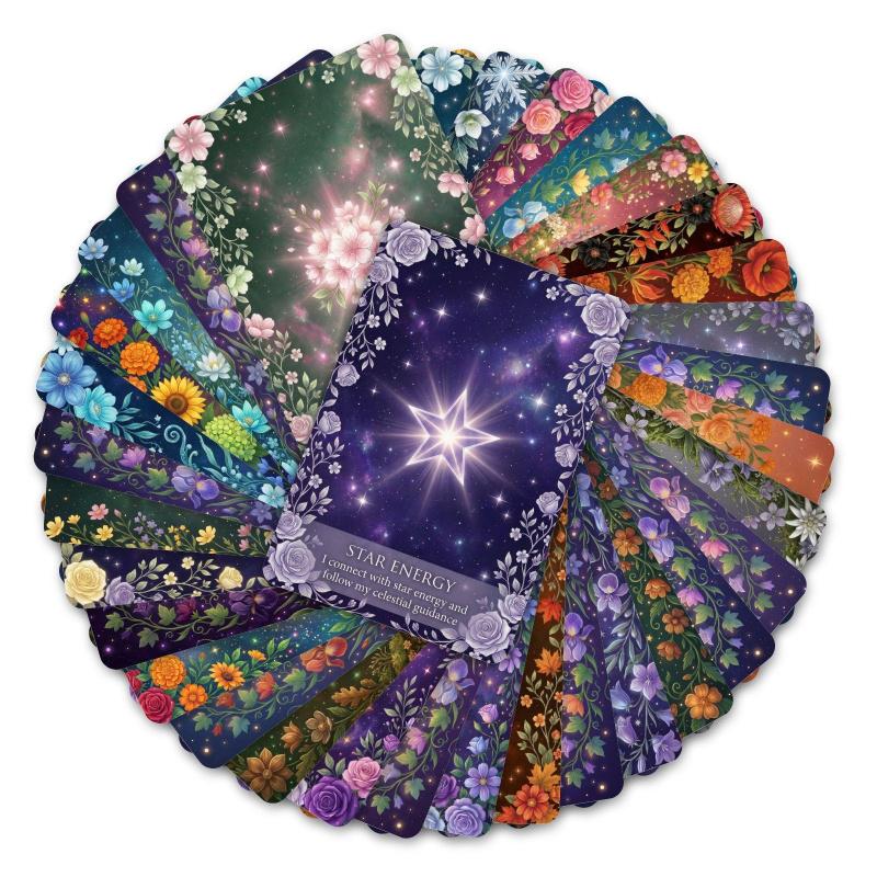 New 36-sheet Mysterious Natural Healing Dark Card for Spiritual and Spiritual Growth, Positive Energy Gift Text Card