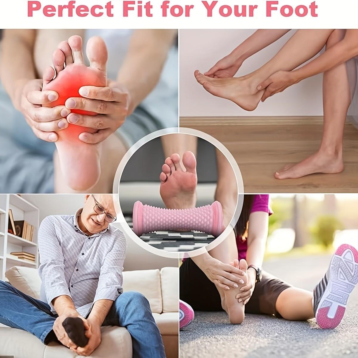 Portable Foot Massager with Deep-Tissue Roller, Foot Rollers, Ergonomic Handle for Muscle Relief, Ideal for Home Gym Travel Use