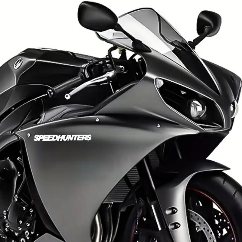2Pcs Vinyl Sticker Set, SPEEDHUNTERS Street Racing Decal for Car Body, Wiper, Wheel, Motorcycle,Self-Adhesive