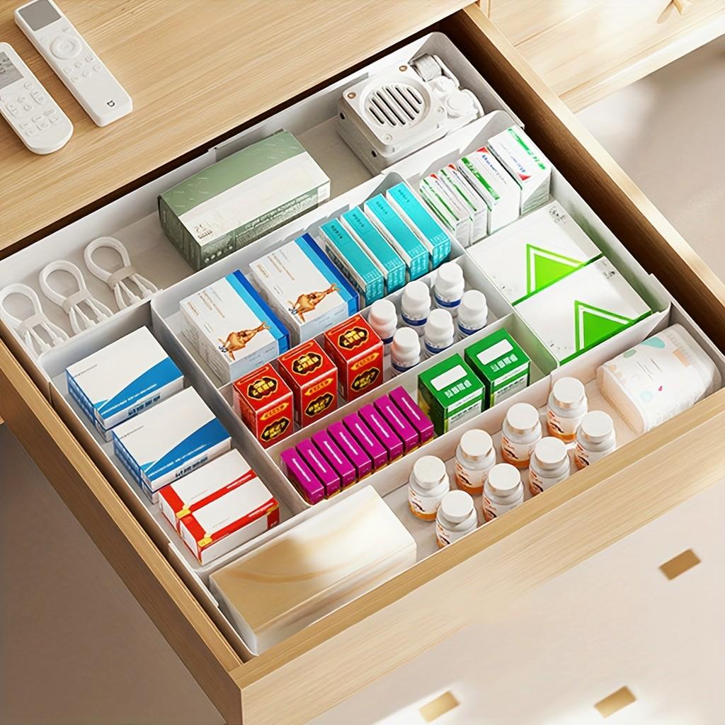 Expandable Cutlery Storage Box, Multi-Layer Design, Durable Plastic Material, Space-Saving over 27 Inches, Kitchen Organizer