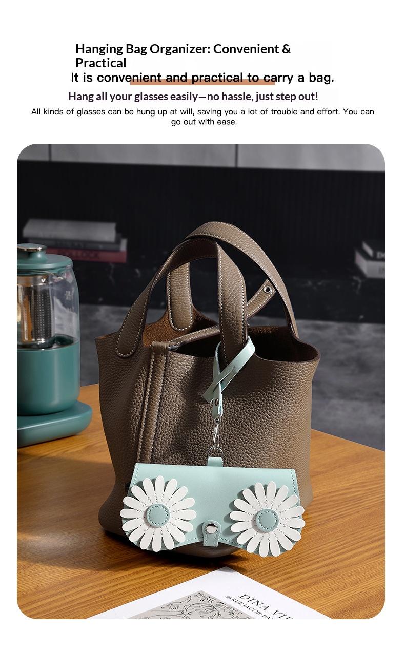 Cute glasses clip ins fashion sunglasses bag portable sunglasses case protective cover unisex bag accessory