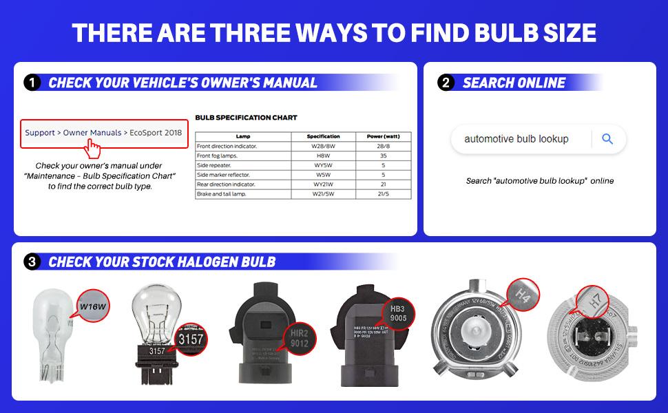 【CONFIRM MODEL BEFORE ORDER】AUXITO H11/H9/H8 9005/HB3 9006/HB4 H7 White LED Headlight Kit High Low Beam Bulbs 6500K Super Bright