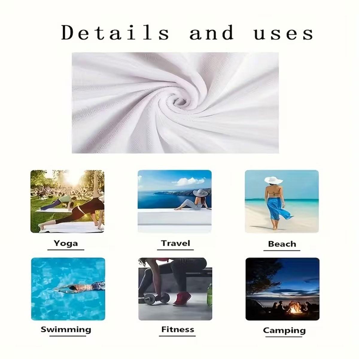 Funny Monkey Patch Beach Towel, High Weight Quick-Dry Fabric, Soft Skin-Friendly, Absorbent and Fast Drying, Reusable Gift for Memes Fans