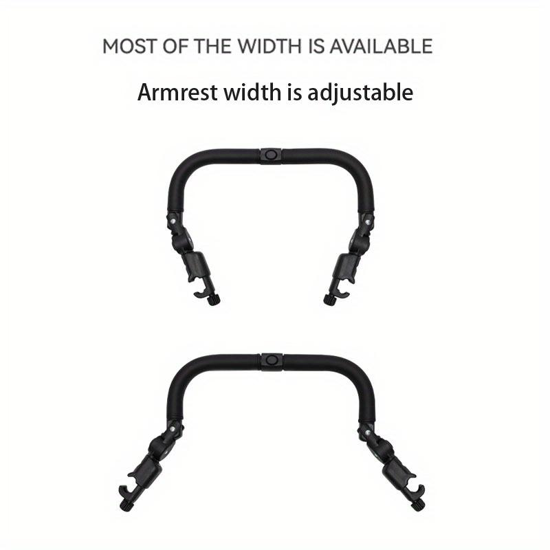 1pc Adjustable Multi-Position Stroller Handlebar with Detachable Middle Section Secure Locking Stroller Accessory