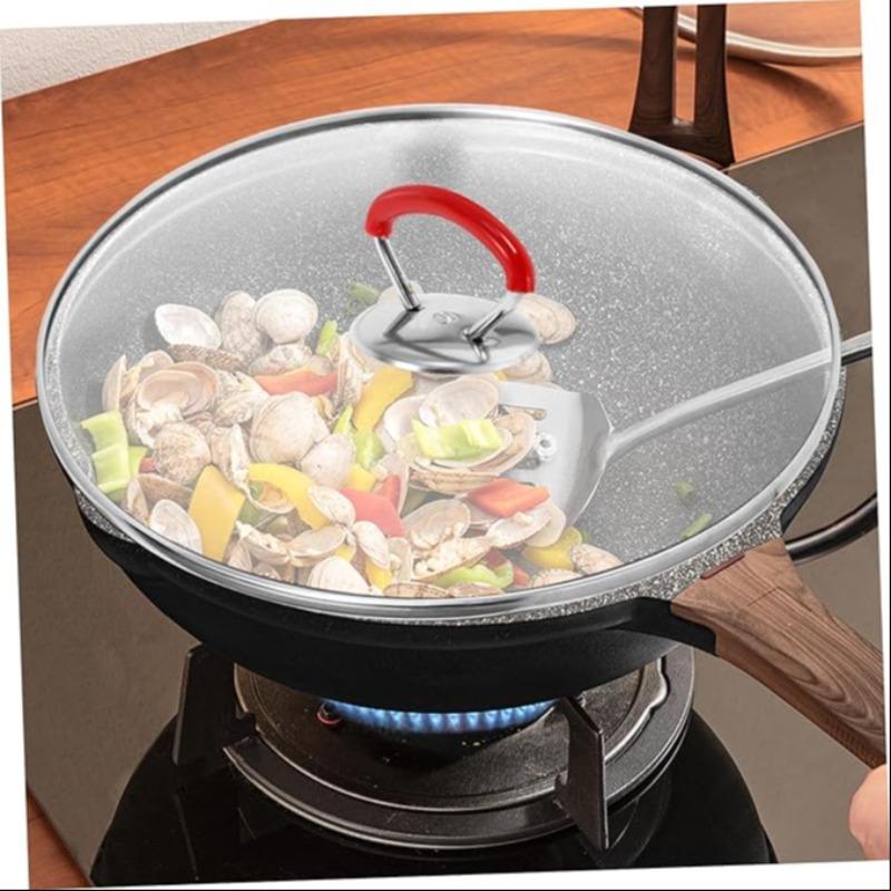 Stainless Steel Pot Lid Replacement Knob Set, Universal Fit for Glass Pots, Includes Non-Slip Gasket and Installation Screws