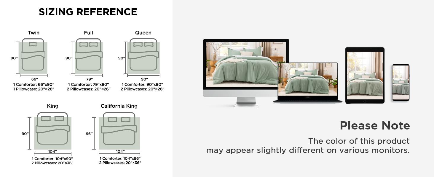 Litanika Comforter Set - 3-Piece Luxury Bedding with Cationic Dye Technology & Hypoallergenic Down Alternative - Available in Multiple Colors & Sizes - Flat Weave, Vacuum-Packed for Compact Shipping