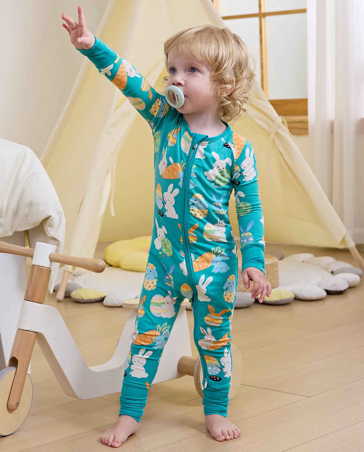 babee Reshinee Bamboo Viscose Baby Convertible Footie Pajama,Zipper Pajamas for Baby Kids Boys Girls,Sleep & Play Footed Pjs baby,Valentine's Day gift