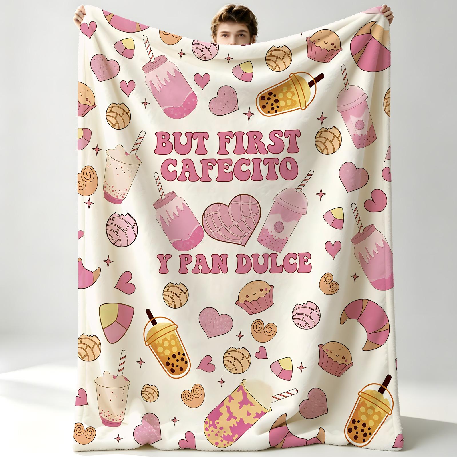 Soft Sweet Cozy Fleece Blanket, Ultra Fine Fiber Super Soft, Lightweight Portable Multi-Purpose, Machine Washable, Perfect for Car Office Nap Travel Home Decor, Ideal Gift