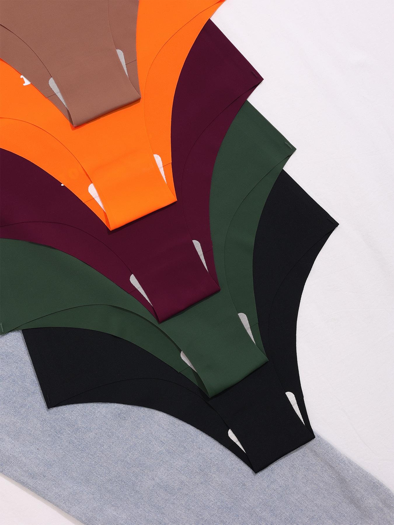 Women's Lip & Heart Print Brief, Soft Comfy Breathable Seamless Knicker for Daily Wear, Underwear for All Seasons, Fashion Breathable Underwear