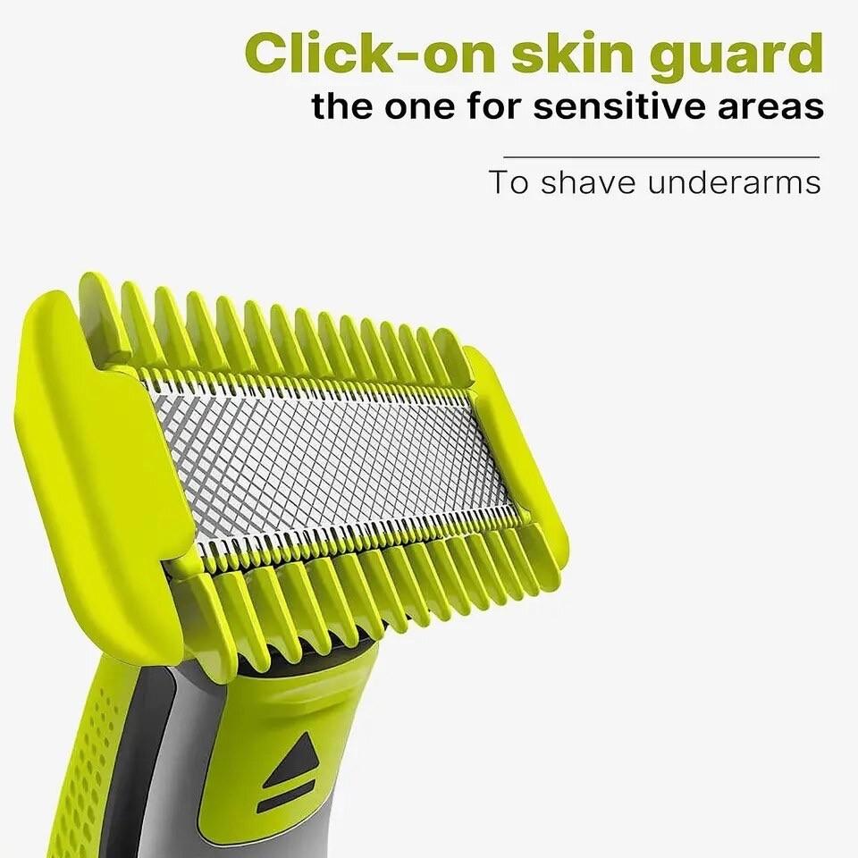 Adjustable Trimming Comb for Single Blade Razor, Small T-Shape Blade Guide Set, Includes Nose Hair Replacement Heads, Basic Beauty Tool, Hair Trimmer