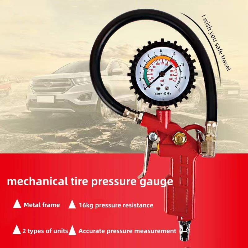 High Precision Tire Pressure Gauge, 250psi Dual Dial, Essential Car Maintenance Tool for Car Owners and Cyclists, Must-Have Device, Air Pressure Gauge for Tires