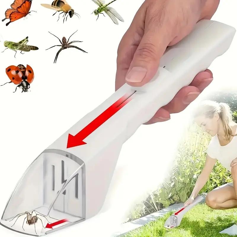 Bug Catcher Tool with Quick Release for Kids, 27cm No-Touch Insect Catch & Release, Portable Humane Bug Catcher with Clear Window, Safe for Kids & Adults Indoor Outdoor