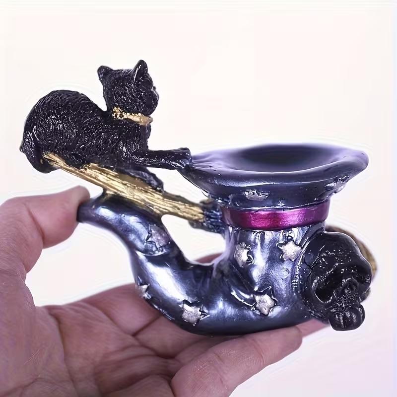 Magic Cat Base Crystal Ball Display Stand, Glass Sphere Holder, Room Decoration, Vintage Style Crystal Ball Stand, Office Desktop Decor