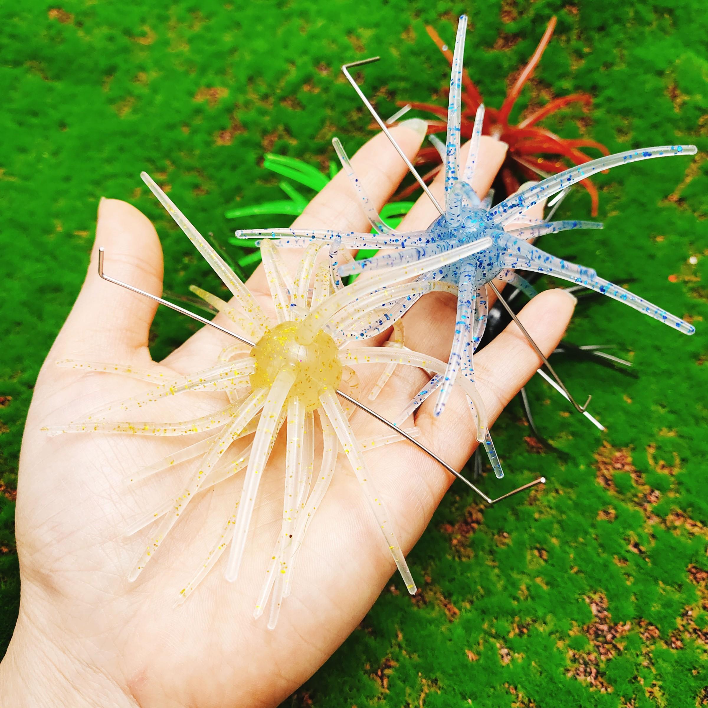 Realistic Sea Urchin Soft Bait, Large Size Single Pack, Medium Size Twin Pack, Durable Tpe Material, Fishing Lure Fake Bait