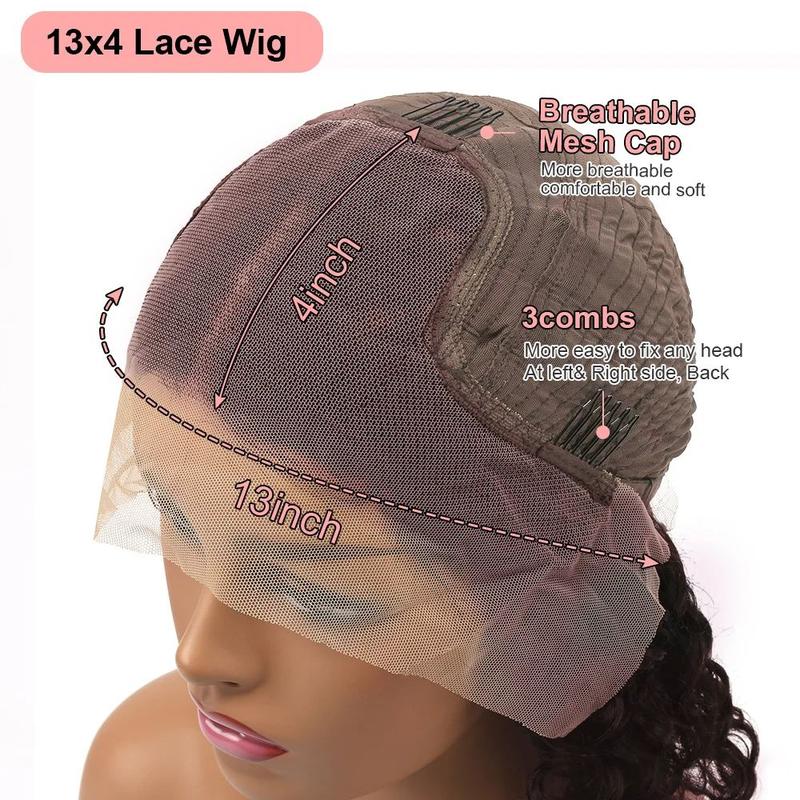 99J Burgundy 13X4 Lace Front Wigs Human Hair Body Wave 13x6 HD Transparent Lace Frontal Wig Pre Plucked With Baby Hair