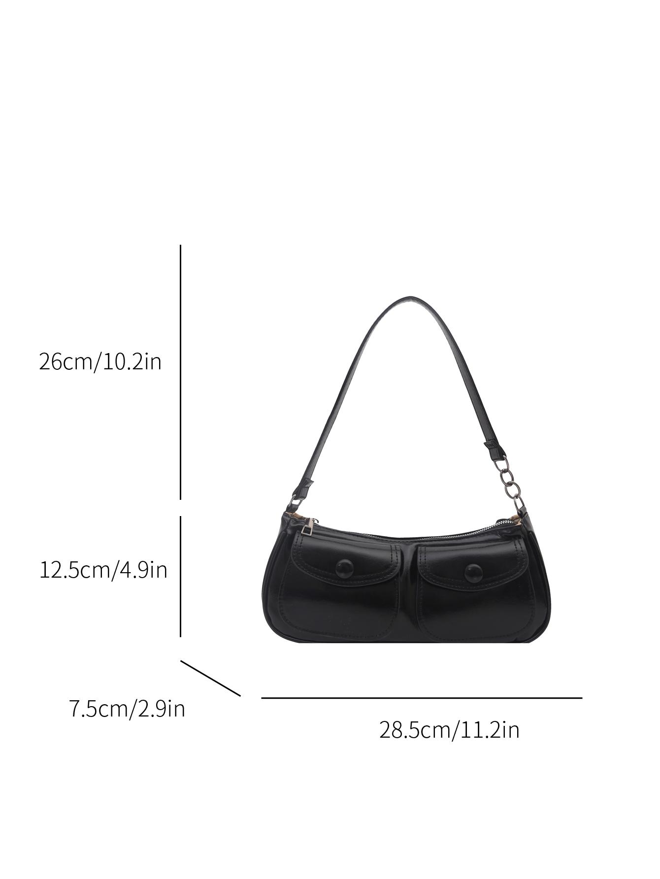 Women's Leopard Print Shoulder Bag, Vintage Dual Pocket Handbag with Zipper Closure, Fashionable and Versatile, Fashionable Patterned Bag, Perfect for Daily Use