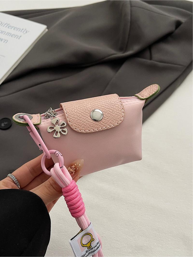 Mini fashion handbag dumpling bag Longxiang bag creative color matching change lipstick storage bag small hanging bag ultra mini nylon dumpling bag coin purse hanging decoration card bag key headphone lipstick storage bag Crossbody Purses