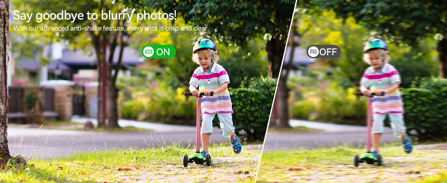 Deatti 4K Digital Camera, 1 Count 64MP Auto FocusDigital Camera,junior camera  Compact & Portable Camerawith 64G Memory Card & Battery,Compact 4K Digital Camera with Accessories Gifts for kids Black Flash