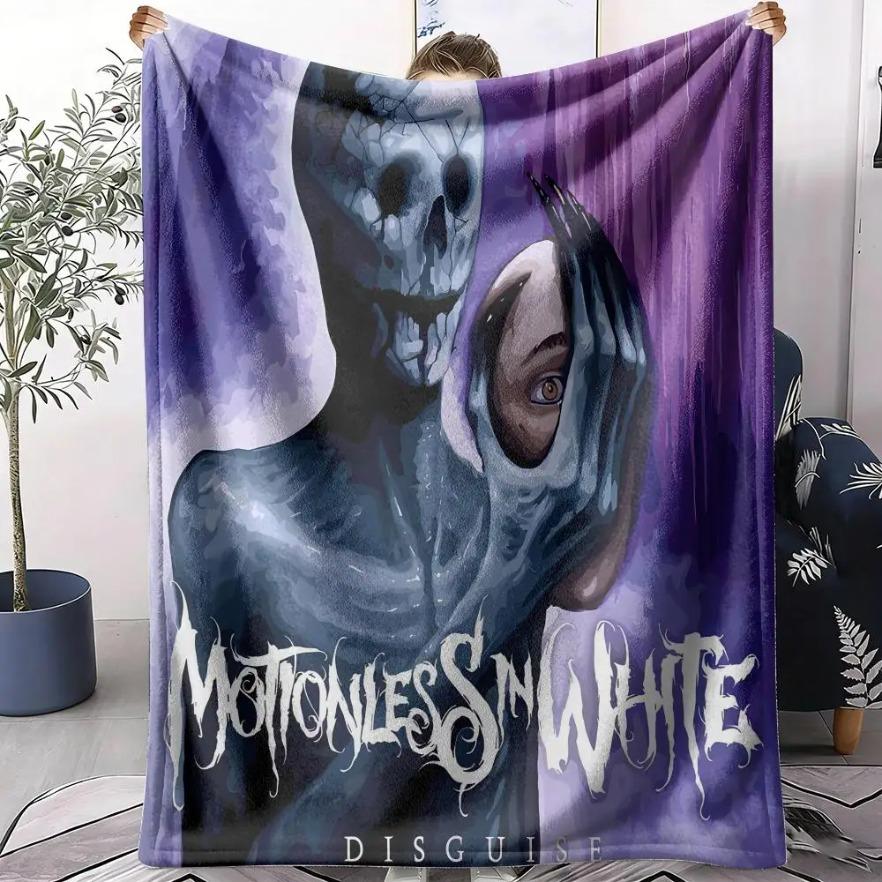 Motionless in White Soft Flannel Throw Blanket, Lightweight Cooling Summer AC Nap Blanket for Sofa Bed Couch Travel, Gothic Metalcore Fan Decor, Ideal Gift for Christmas Halloween Birthday Reversible Oversized Hoodie dd214 Themed Velvet grounding hooded Motionless in White Soft Flannel Throw Blanket, Lightweight Cooling Summer AC Nap Blanket for Sofa Bed Couch Travel, Gothic Metalcore Fan Decor, Ideal Gift for Christmas Halloween Birthday Reversible Oversized Hoodie dd214 Themed Velvet grounding hooded