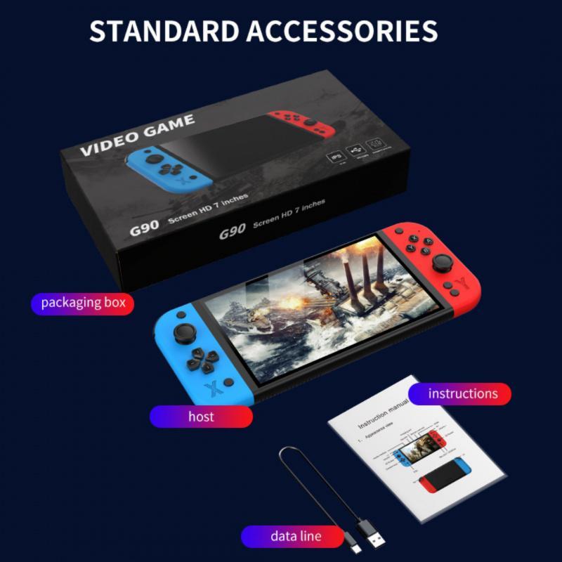 G90 portable handheld game console, 7-inch 1024 * 600 high-definition ...