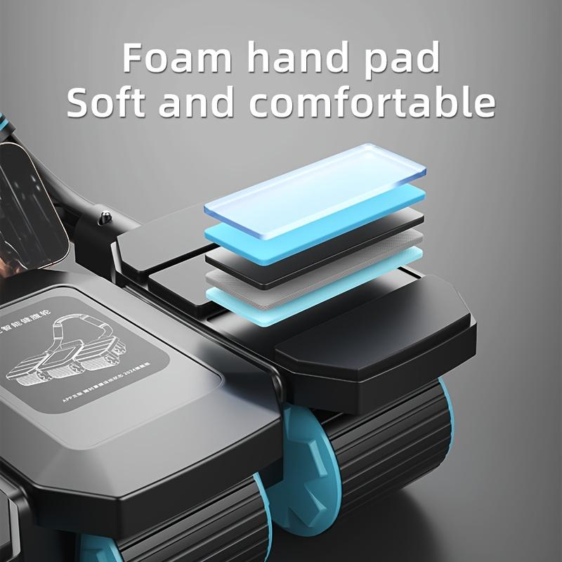 Abdominal roller with elbow support: a home fitness machine for training the abdomen, legs, and waist.