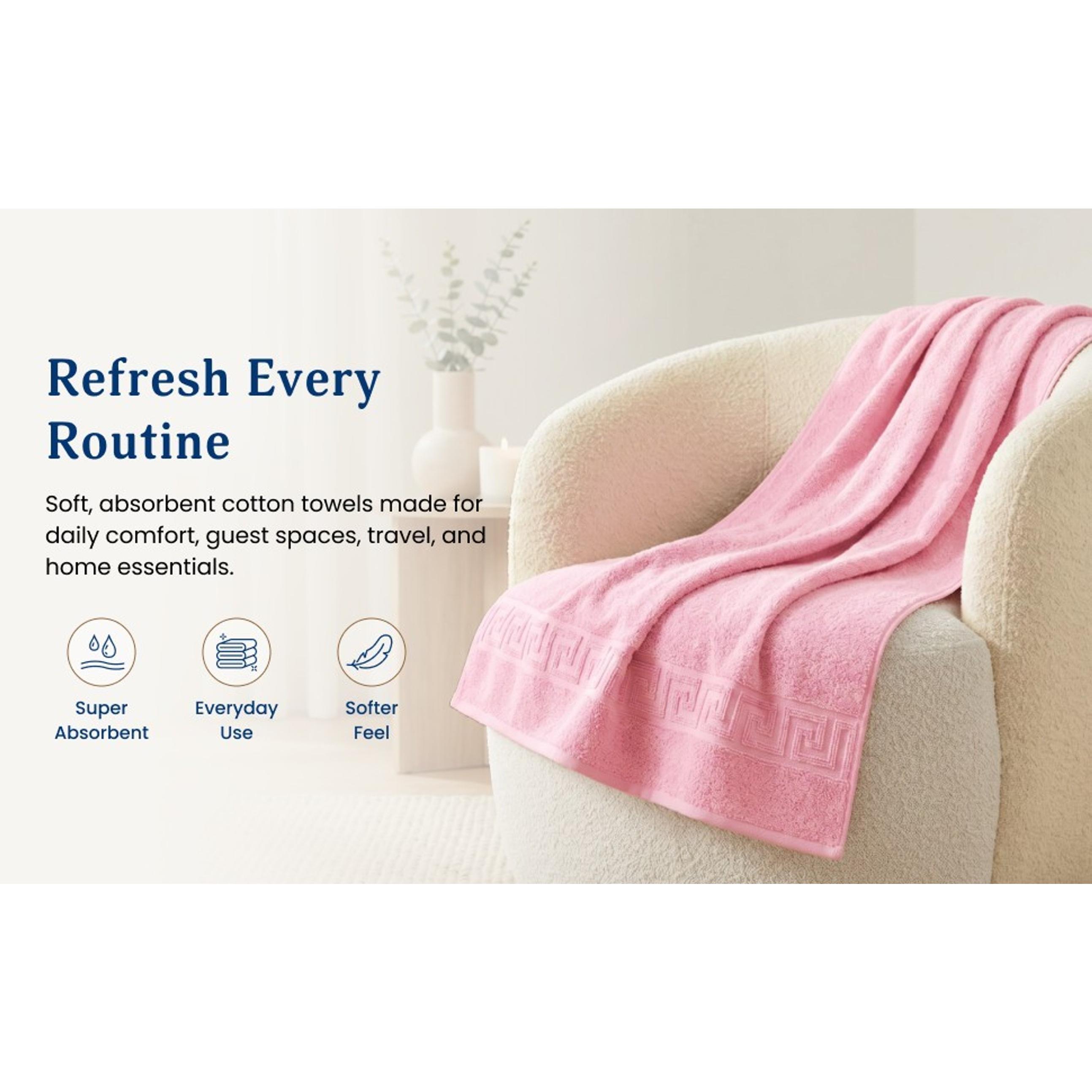 100% Cotton Bath Towels, 4 Pack, 30 x 60 Inches, Lightweight, Soft, Super Absorbent & Fast Drying, No Fading, Multipurpose for Sports, Swimming, Travel, Fitness, Yoga, MulticolorGift