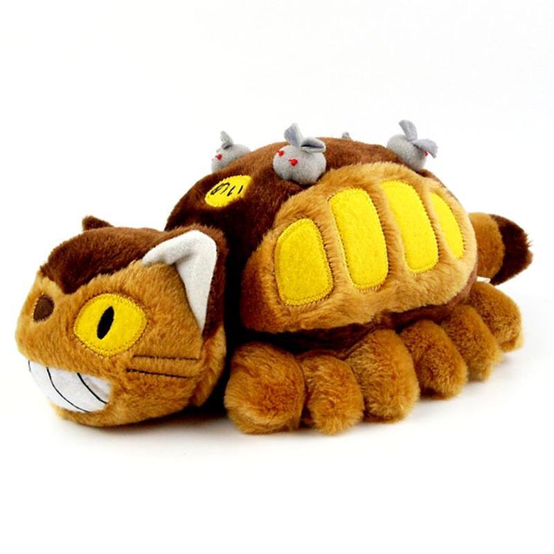 Hot 30-40cm Animation Bus Totoro Anime Peripheral Doll Soft Plush Animal Toys Stuffed Totoro Bus Kids Xmas Birthday Gift