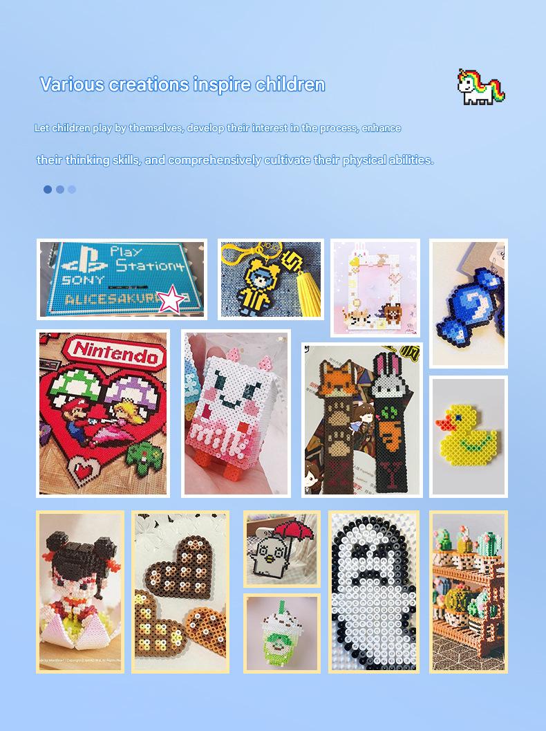 Fuse Beads DIY Craft Kit |   5MM Animal Pattern Bead Set |   Creative Educational Art Toy for Kids