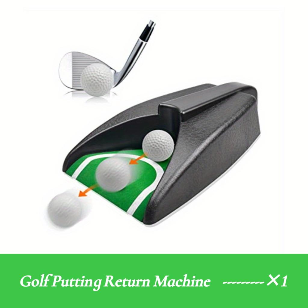 Automatic Golf Ball Return Machine, Battery Powered Portable Putter Trainer, Durable Plastic Material, Non-Slip Base, Indoor Outdoor Use
