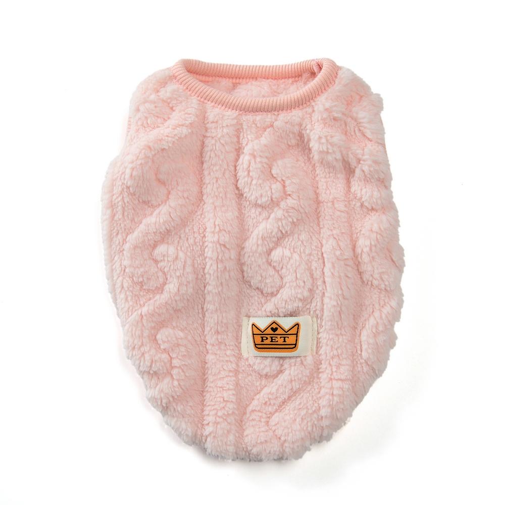 Autumn Winter Thick Hemp Pattern Pet Sweater, Soft Skin-Friendly Fabric, Slim Fit, Suitable for Small Dogs Cats, Home Outdoor Warmth Puppy Sweater