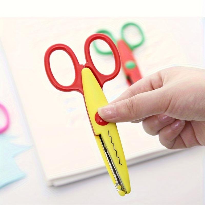 Colorful Scissors Set, 6 Counts/set DIY Scrapbooking Scissors, Student Interesting Trimming Scissors for School Supplies, Cutting Supplies, Gift for Kids