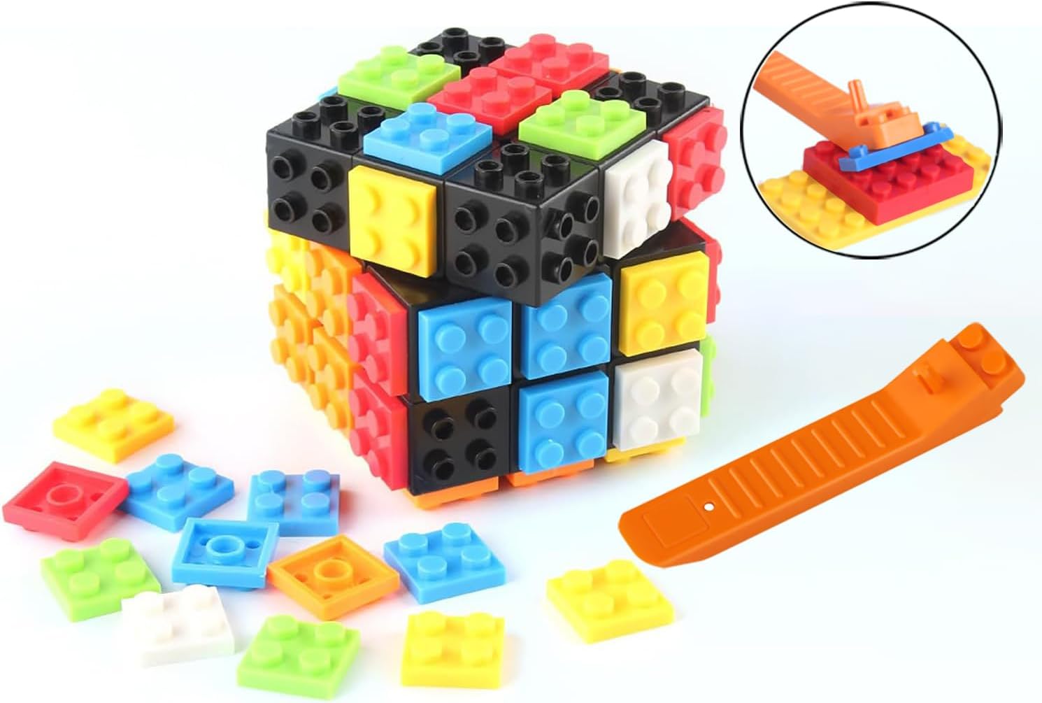 3x3 Speed Cube Stress Relief Fidget Toys Black 3x3x3 Magic Cube Puzzles Toy Sturdy and Smooth Cubes Toy Game Puzzle Toys for Kids and Adults