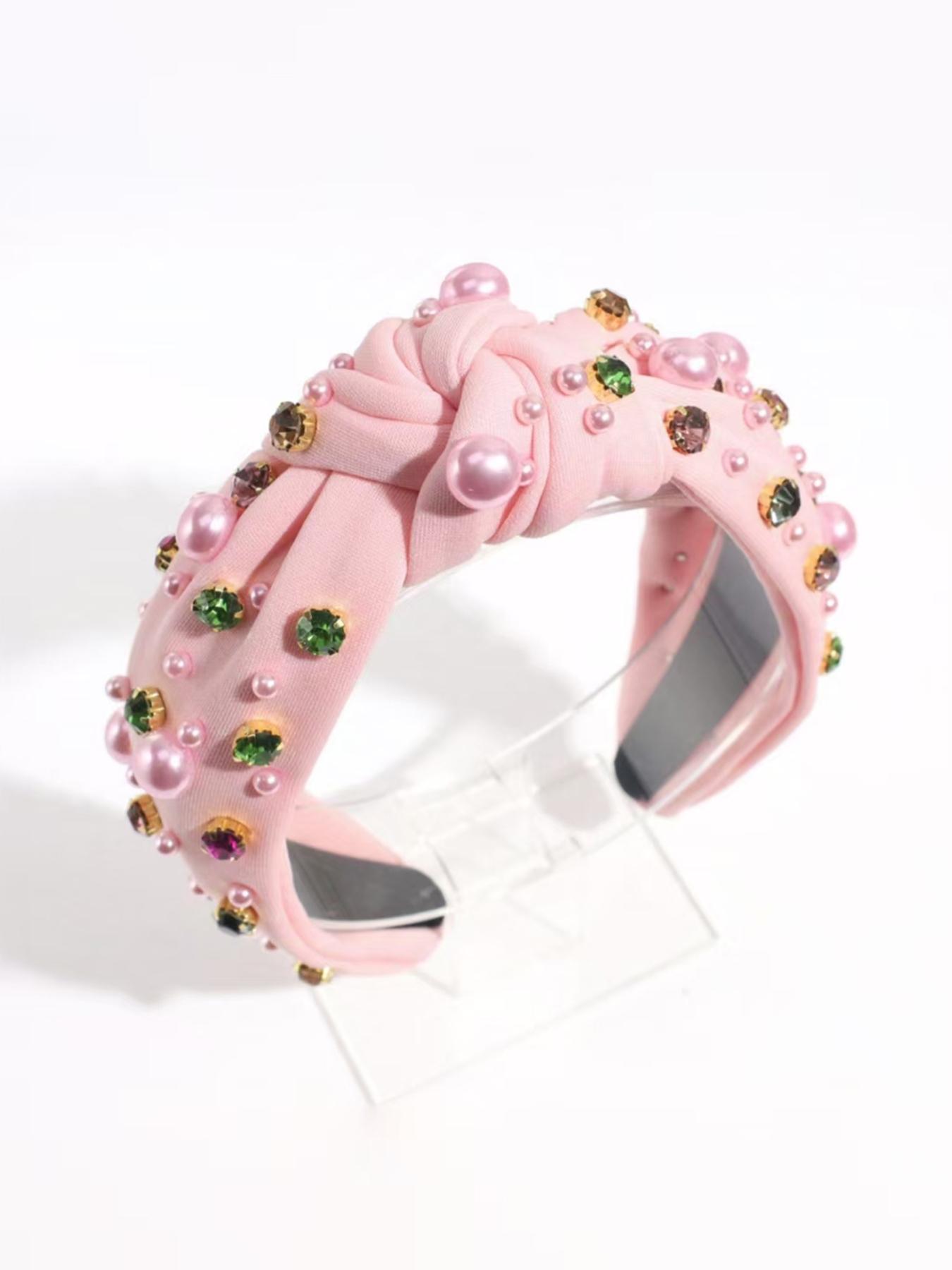 Valentine's Day gift 1pc women's sweet headband, elegant pearl hair accessory, suitable for Valentine's Day gifts, Mother's Day gifts, sweet pressed hair headband, afternoon tea, parties, vacation trips, daily leisure hair accessories