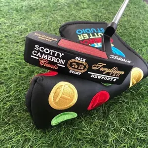 2026 latest model golf putter, black and gold straight shaft, single club, stainless steel, birthday gift